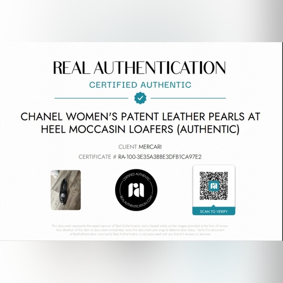 CHANEL Women's Patent Leather Pearls at Heel Moccasin Loafers (Authentic) - Picture 14 of 14